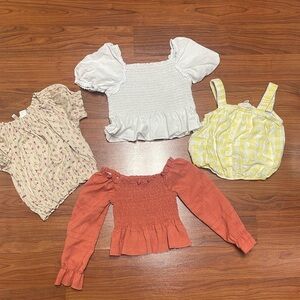 Girls bundle of  Colorful Tops size 5/6